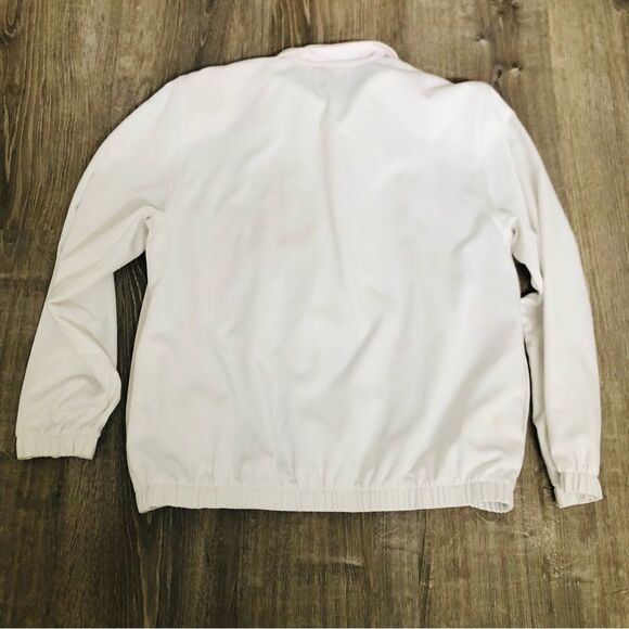 Alfred Dunner White Floral Beaded Long Sleeve Lightweight Zip Up Jacket Sz Small - Picture 8 of 10